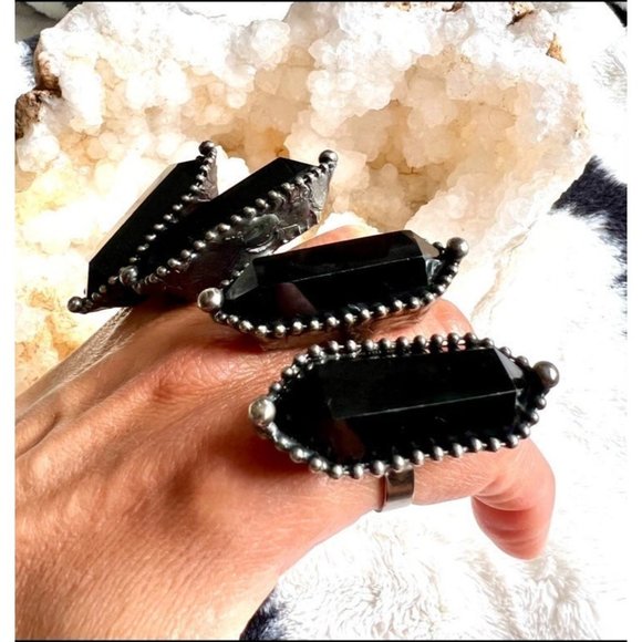 Massive Energy Obsidian DT Tower Ring - Picture 2 of 3